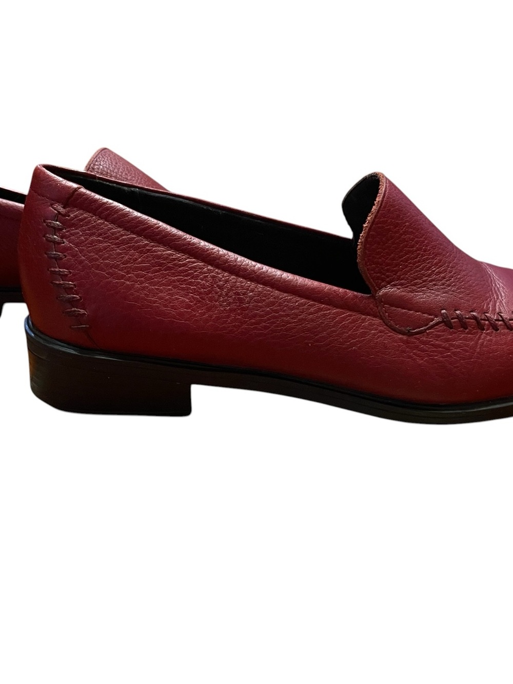 Rockport Red Leather Loafers Womens 10M Slip On Comfort Shoes Classic Casual - Picture 5 of 10